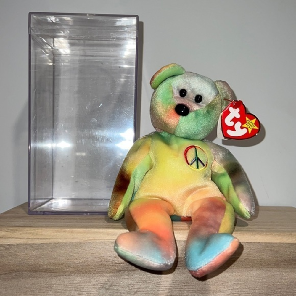 Beanie baby peace bear